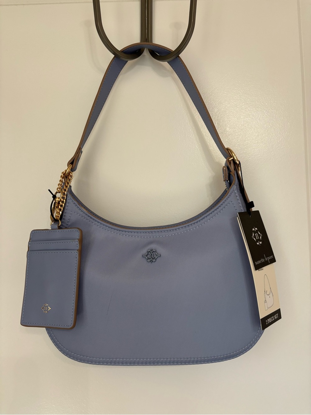 Nanette Lepore Pale violet blue Shoulder Bag with Card Holder
